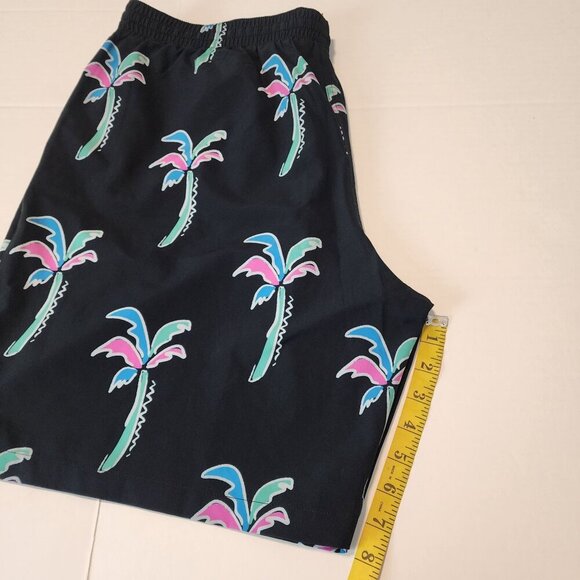 Chubbies Swim Trunks Men’s XXL Black Neon Palm Trees pockets Pool Beach - Picture 9 of 9